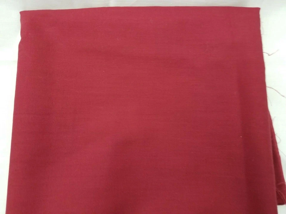 Tela de algodón rojo borgoña de una pieza 28" de ancho x 1 2/3 yarda de largo vacaciones-rojo nuevo Foto 2 de 4