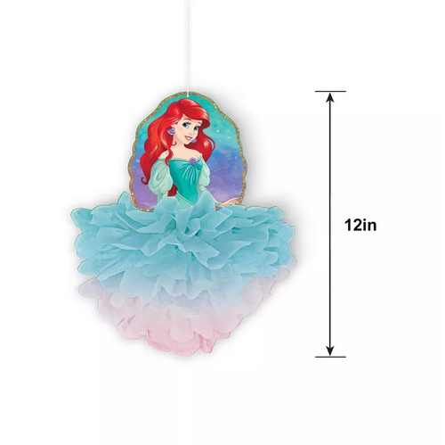 Disney Princess Birthday Party Pom Pom Decorations Rapunzel Jasmine Tiana Aurora - Picture 2 of 3