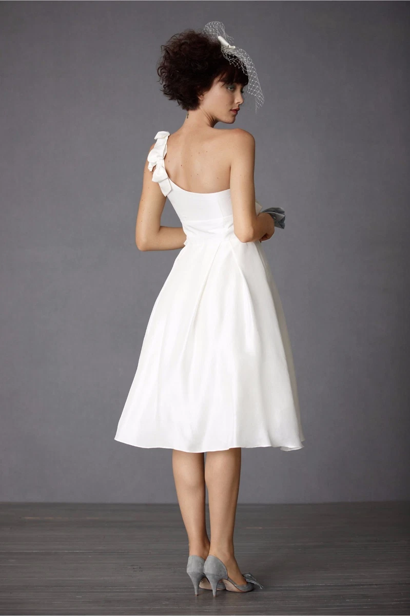 BHLDN Anthropologie Ivory Afternoon Social Wedding Dress Size 2