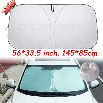 For GMC Sierra 1500 2014-19 Car Windshield Sun Shade UV Rays Block Cover Shield