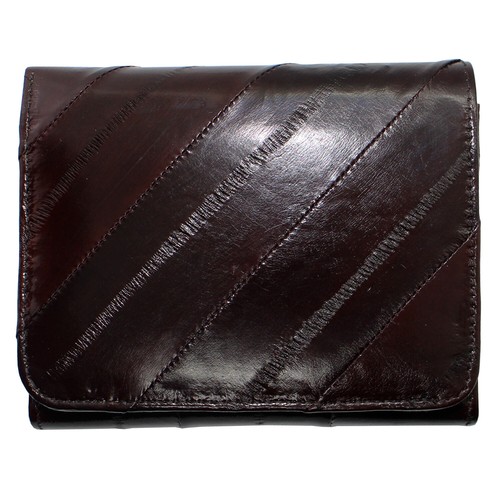 Genuine Eel Skin Credit Cards Wallet Zipper Coin Purse Women Purse - Picture 18 of 75