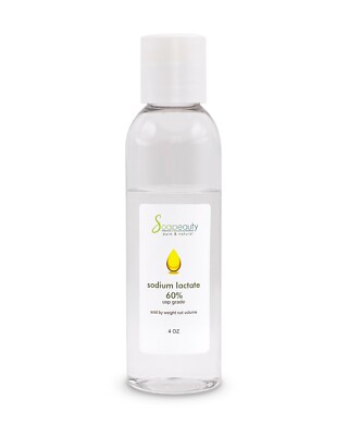 SODIUM LACTATE 60% USP Pure Natural Preservative 4 OZ