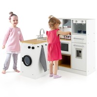 Eck KinderküChe SpielküChe Mit SpüLe Herd KüChenspielset Mit Licht&Sound Hocker