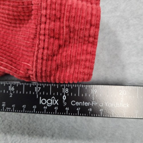 L.L. BEAN Women’s Wide Wale Corduroy Button Shirt Large Red OQT22 - Picture 7 of 9