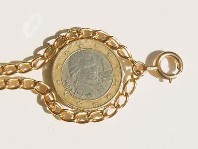 BEAU PENDENTIF ANCIEN 1950/60 en OR JAUNE 18K 750/1000° avec TOPAZE BLEUE EUR 360,00 - FR