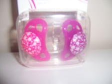Twist Shake orthodontic pacifier pink purple size 0-6 months new