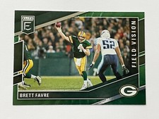 2022 Donruss Elite Football Field Vision #FV7 - Brett Favre - Green Bay Packers