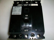 SQUARE D FAL36020 CIRCUIT BREAKER  20 A. 3P  600 V. Ac.  NSN 5925-00-125-7502