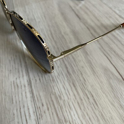 Salvatore Ferragamo SF 268S 792 Yellow Gold Metal Sunglasses
