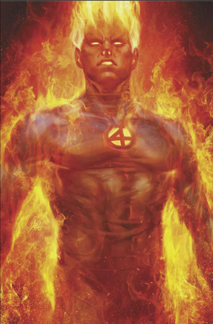 FANTASTIC FOUR 1 2018 HUMAN TORCH STANLEY ARTGERM LAU UNKNOWN