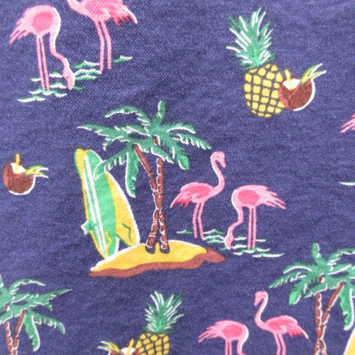Ralph Lauren Shirt Men's Large Blue Classic Fit Hawaiian Flamingos Tropical AOP - Picture 18 of 19