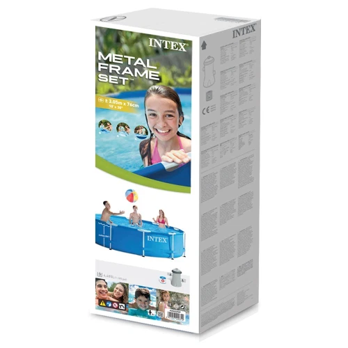 Intex 28202 piscina frame 305x76 cm rotonda con telaio pompa filtro - Foto 10 di 10