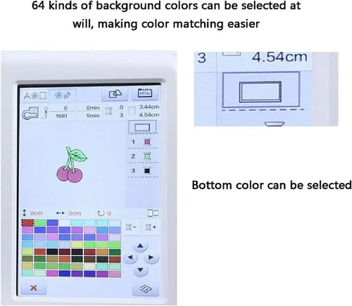 220V 45W Automatische Nähmaschine Nähen Stickmaschine Stickerei,150 Stickmuster - Bild 19 von 20