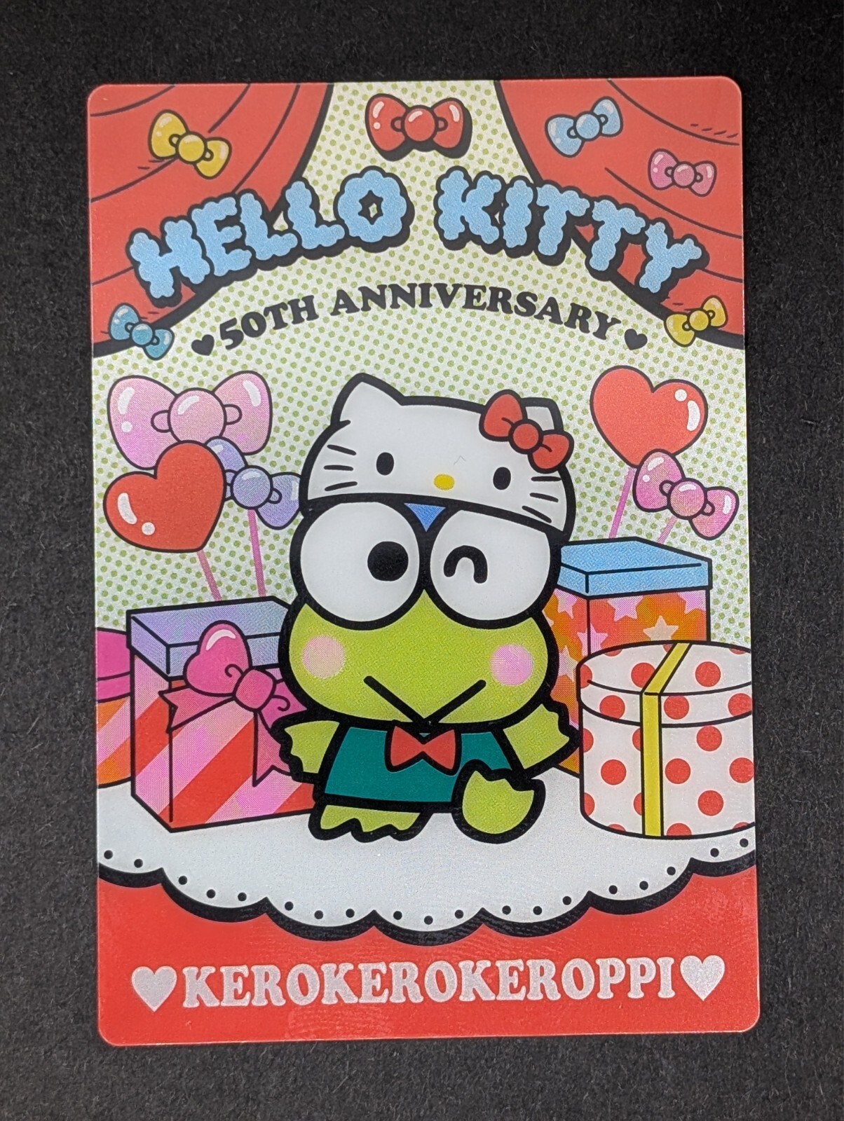 Kerokerokeroppi 11 - Sanrio Hello Kitty 50th Anniversary Wafer Card Series 5 NM