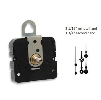Takane Quartz Clock Movement Kit With 2 1/16'' spade hands for 1/4'' thick dial