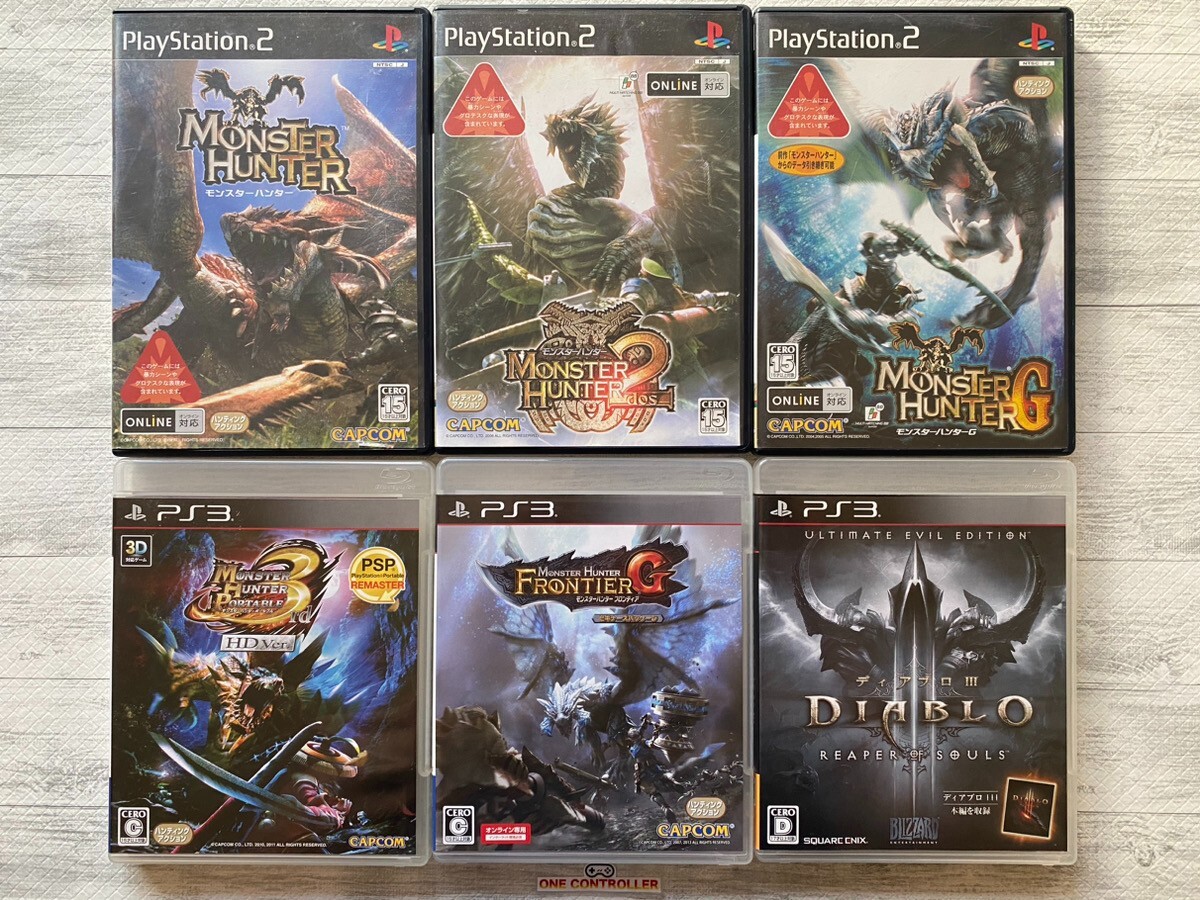 SONY PS2 3 Monster Hunter 1 2 G & Portable 3rd HD & Frontier G