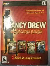 Nancy Drew Ultimate Dare-4 Games in -#10-13-PC CD ROM Video Game-Mysteries