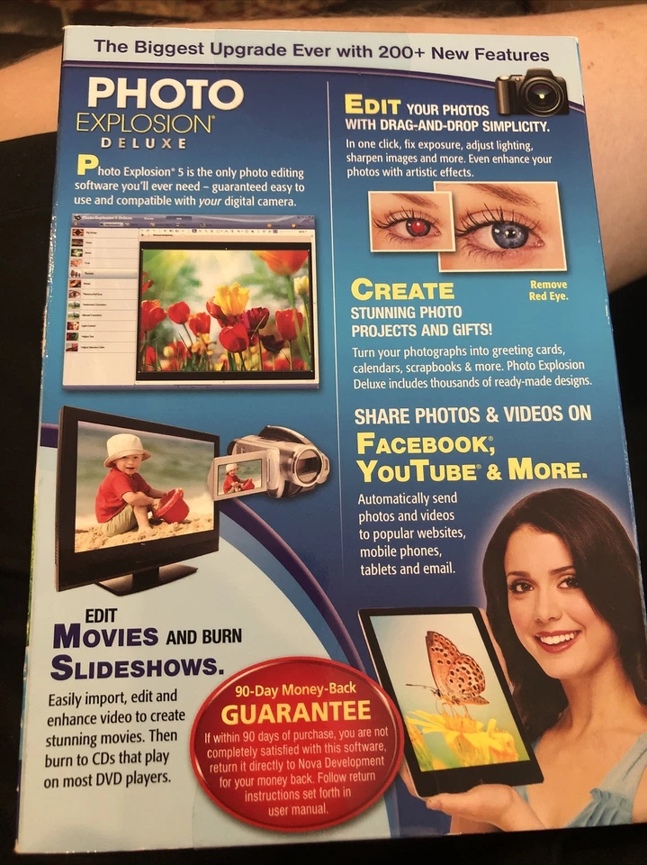 NEW PHOTO EXPLOSION Deluxe V5 Windows 7 8 10 Digital Photo Editing PC Software  - Image 2 of 4