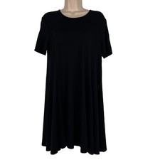 Abercrombie & Fitch Shift Dress Women's Small Short Sleeve Above Knee Black