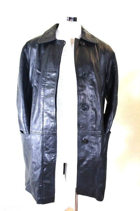 JEKEL Paris Black Lambskin Leather Jacket Coat Sz. 40 6 7 8 France 