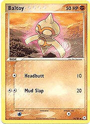 Pokemon EX Hidden Legends  53/101 Baltoy Card