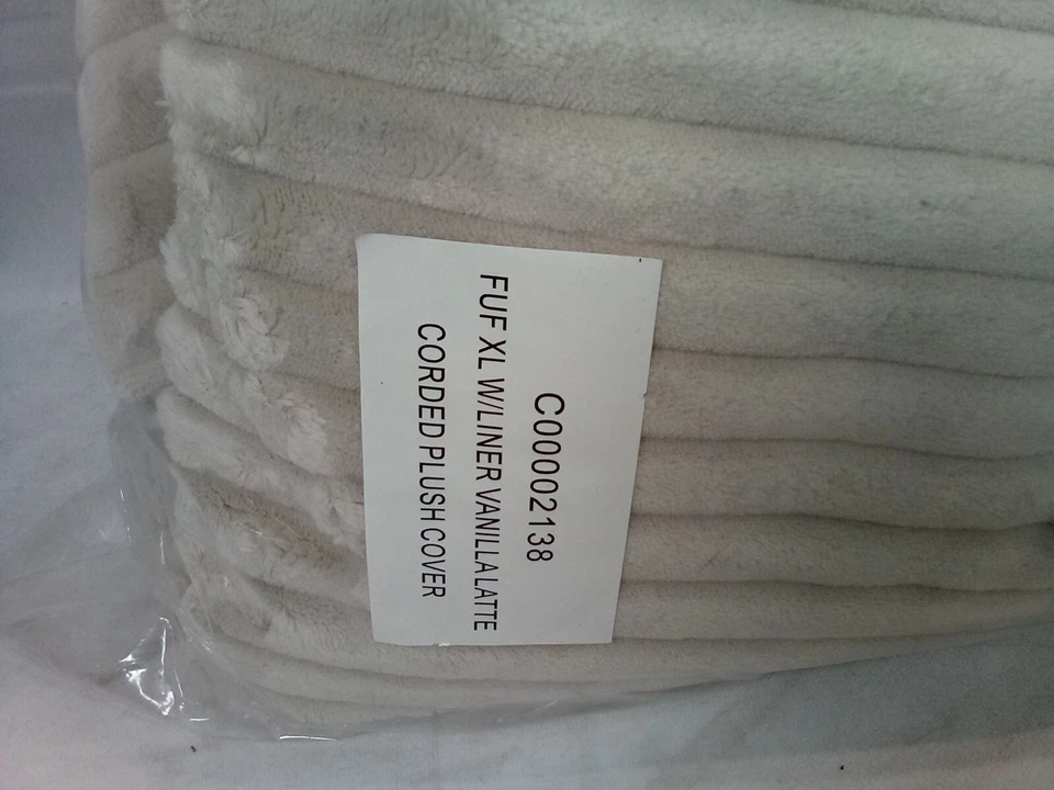 Cubierta de felpa Big Joe Fuf XL CON forro vainilla latte con cable (C00002138) Foto 3 de 4