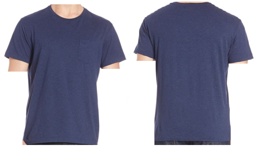 Мужская футболка Polo Ralph Lauren из хлопчатобумажного джерси с круглым вырезом и кармашком Темно-синий L 8190₽