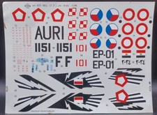 Směr | No. 0825 | 1:48 MiG-17F / Lim-6 bis Decals