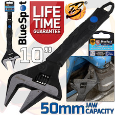 Adjustable Wrench Spanner 10" 200mm HEAVY DUTY Monkey Wrench 0-50mm Jaw Capacity