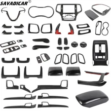 Carbon Fiber Steering Wheel Dash Decor Cover Trim for Jeep Grand Cherokee 11-20