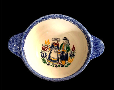 Quimper Bowl Alison Name Cereal Soup Ceramic France