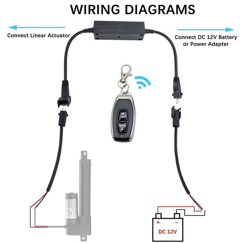 12V / 24V Linear Actuator 3000N 2"~ 40" Heavy Duty Long Stroke IP65 Waterproof - Picture 7 of 47