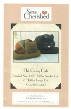 2013 Sew Cherished The Crazy Cats sizes 6" and 4-1/2" sewing pattern uncut