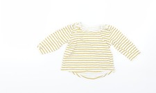 Baby UK Size 12-18 Months Matalan Yellow Basic T-Shirt