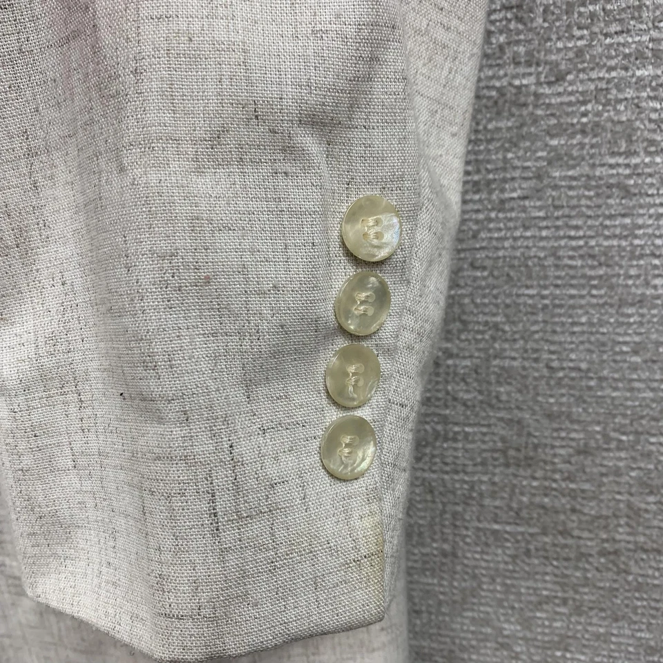 Blazer Arnold Palmer Para Hombres 43R Beige Dos Botones Muesca Solapa Hecho en EE. UU. Forrado Foto 4 de 4