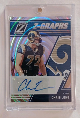 2023 Zenith Z-GRAPHS Chris Long Auto /199 LOS ANGELES RAMS #ZG-CLG