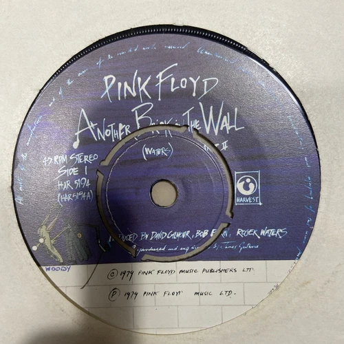 PINK FLOYD ANOTHER BRICK IN THE WALL 1979 VINYL SINGLE