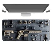 Gun Desk Mat Extended Gaming Mouse Pad Anti-Slip Rubber Gaming Mouse Pad