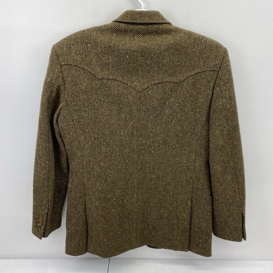 RRL Ralph Lauren Jacket Mens size 44R Western Tweed suit Sport Coat Blazer Fleck - Image 3 of 4