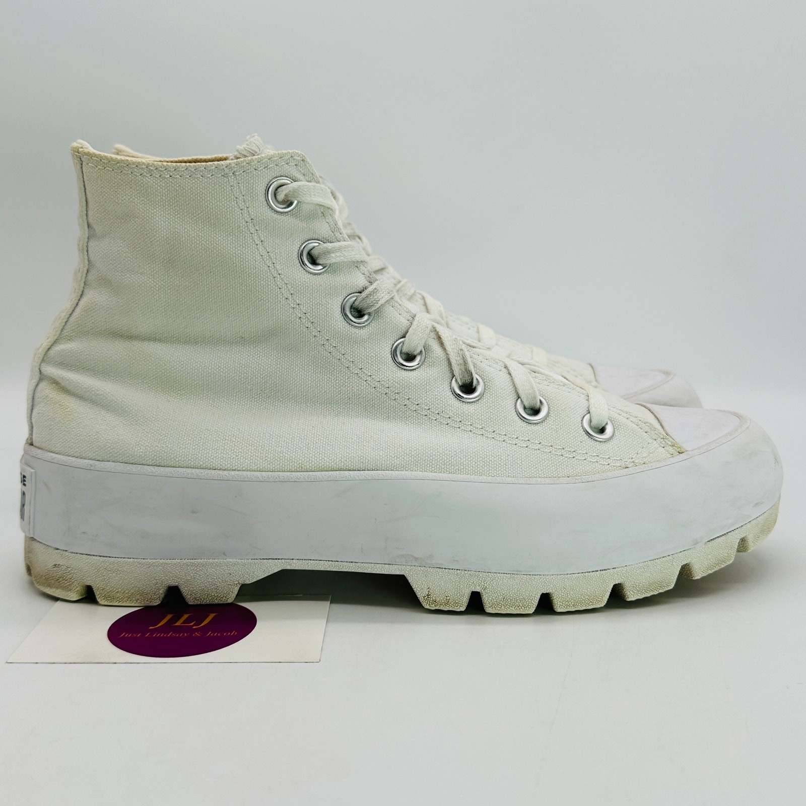 Converse Women’s Chuck Taylor All Star High Lugged Sneakers ‘White’ Size 7.5 Converse Women’s Chuck Taylor All Star High Lugged Sneakers ‘White’ Size 7.5