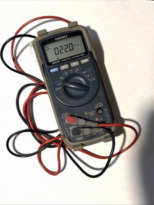 Hioki 3805 Digital HiTester Multimeter Tested Working w/ Leads