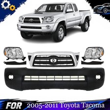 Front Bumper Cover Fascia Grille Assembly Kit For 2005-2011 Toyota Tacoma