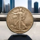 1942 S Walking Liberty Half Dollar VF Condition 90% Silver