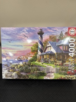 NEW! EDUCA JIGSAW PUZZLE 4000 PCS Lighthouse At Rock Bay DOMINIC DAVISON #17677