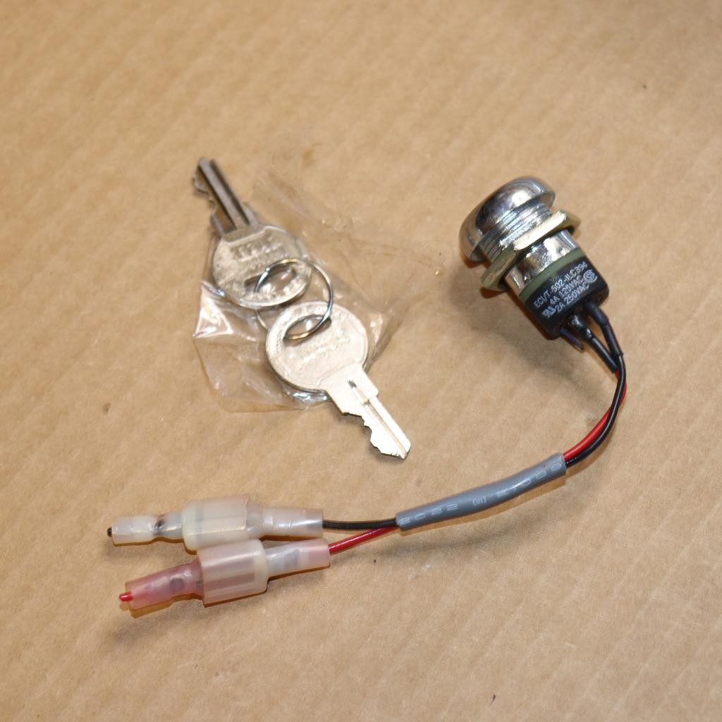 ECI/T-502-ILC394 Keyed Electric Switch with 2 Keys New Illinois Key A126