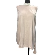H by Halston Plus Size 18W Tunic Top Asymmetrical Textured Crepe Minimalist