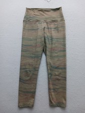 Evolution and Creation Women Leggings Size M Green Activewear Abstract Stylish