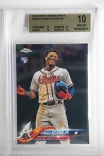Ronald Acuna 2018 Topps Chrome Update RC HMT25 BGS 10 PRISTINE