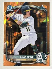 2025 Bowman Draft #BDC-28 Gavin Turley Orange Sapphire /25