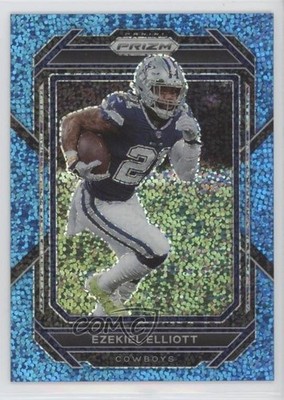 2022 Panini Prizm Blue Sparkle Prizm /96 Ezekiel Elliott #77 07rm